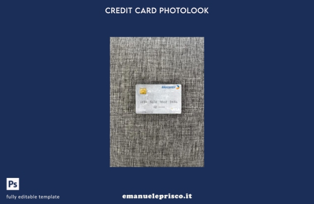 modello frontale photolook della carta di debito visto Venezuela Banco Mercantil
